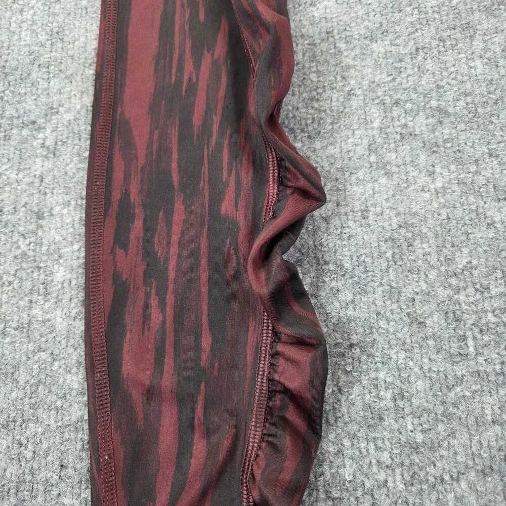Lululemon Speed Tight IV Leggings Womens 4 Painted Animal Bordeaux Black Running